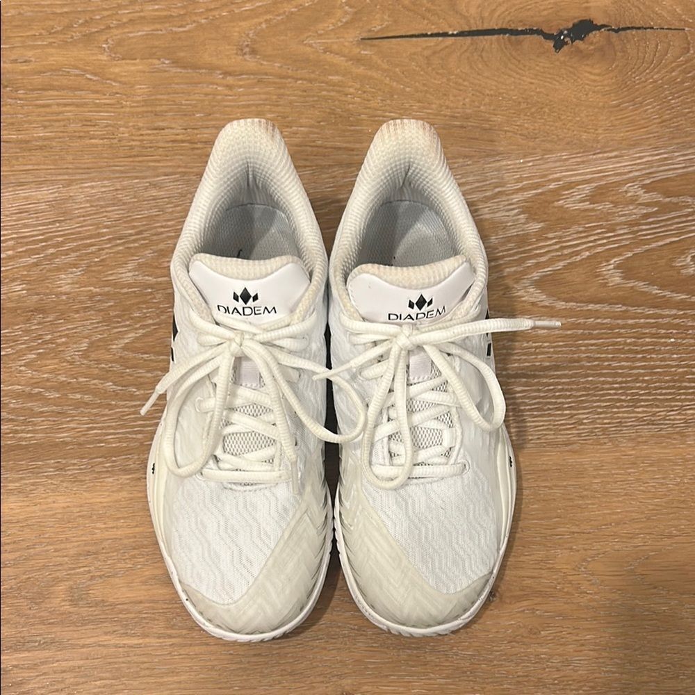 DIADEM COURT BURST White & Black Pickleball Sneakers, Size 7 - Picture 2 of 10